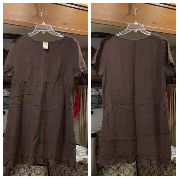 match point linen dress